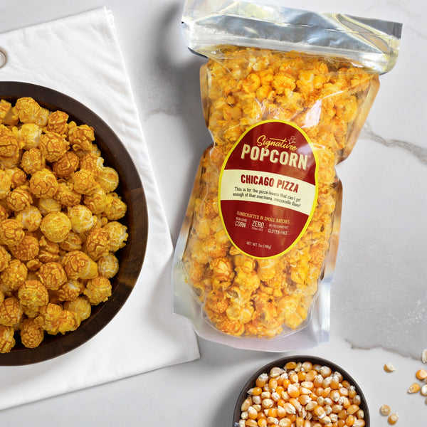 Large Gourmet Chicago Pizza Popcorn Bag