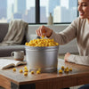 Silver 2-Gallon Popcorn Tin