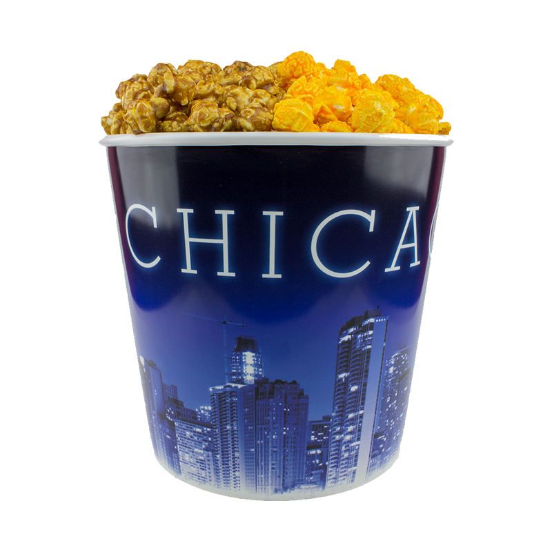 Chicago Blue 1Gallon Popcorn Bucket Signature Popcorn