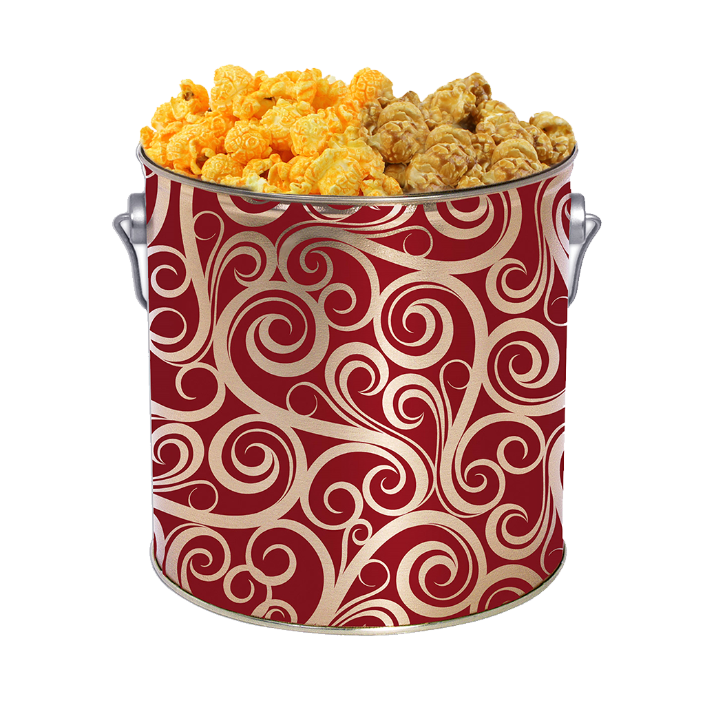 Golden Swirl 1-Gallon Popcorn Tin